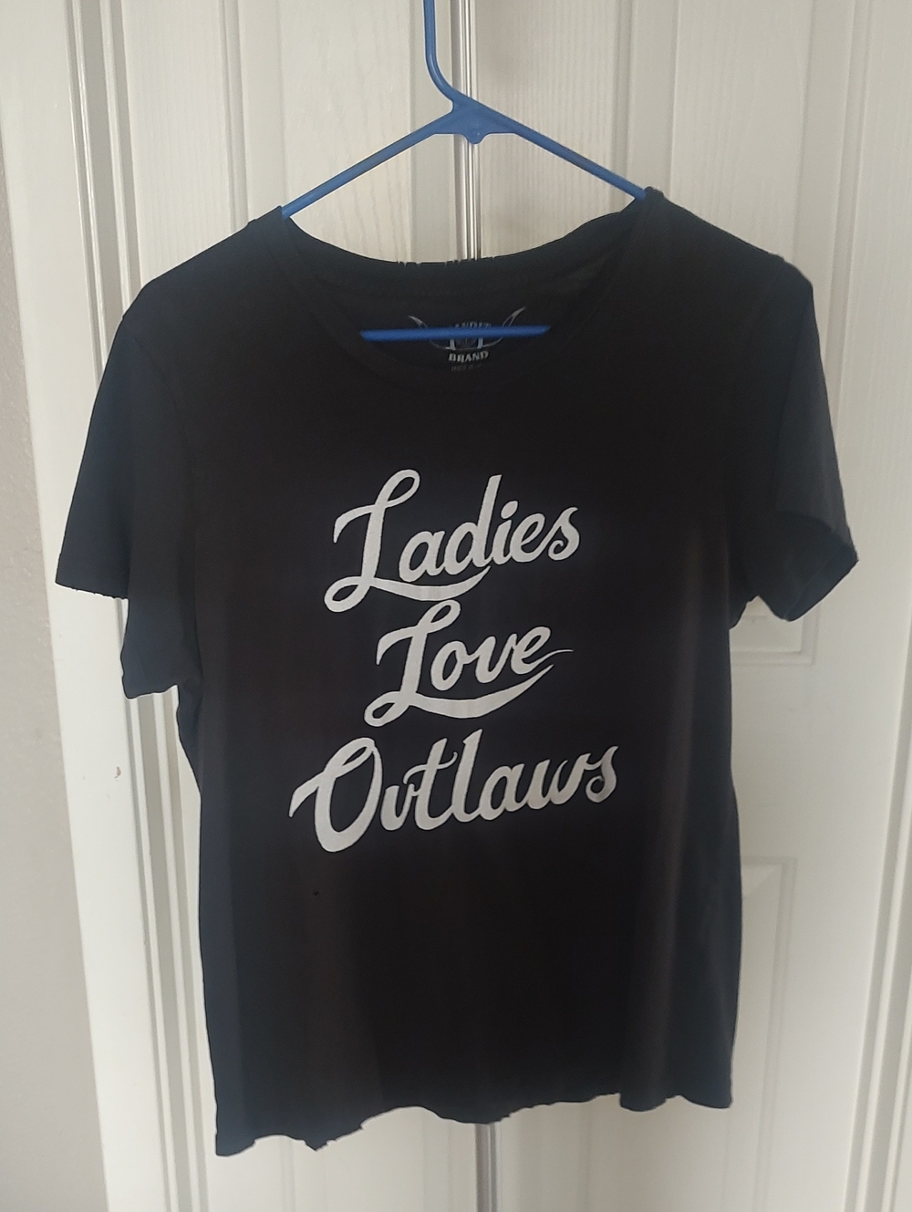 Ladies Love Outlaws Black Graphic Tee